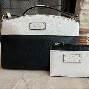 EUC Kate Spade crossbody bag with matching card case